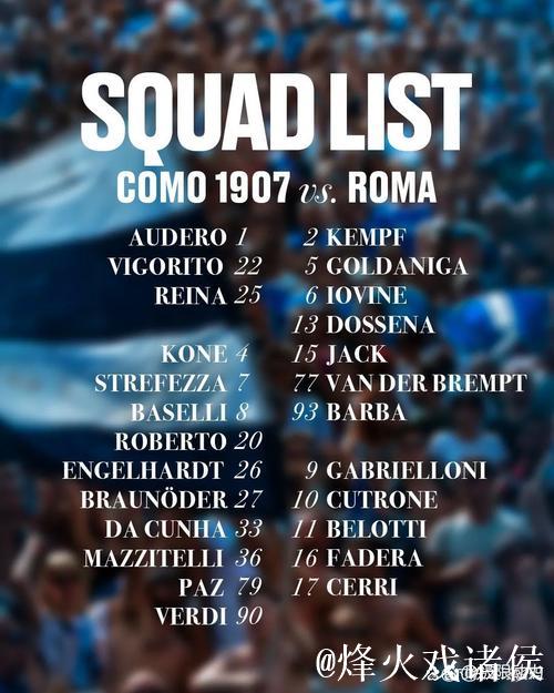 罗马1比0科莫，落后榜首3分